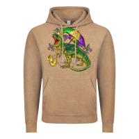 Vintage Coffee mardi gras tree rex Vintage Hoodie - MaliasSmallBusiness