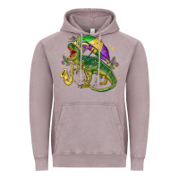 Vintage Zinc mardi gras tree rex Vintage Hoodie - MaliasSmallBusiness