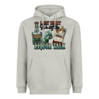 Moon Dust Last night we let the liquor talk Cowboy Heavyweight Hoodie - HowdyJamesFarm