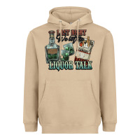 Mushroom Last night we let the liquor talk Cowboy Heavyweight Hoodie - HowdyJamesFarm