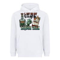 White Last night we let the liquor talk Cowboy Heavyweight Hoodie - HowdyJamesFarm