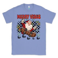 Colony Blue merry vibes ho ho ho Classic Tee - MaliasSmallBusiness