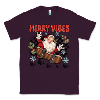 Plum merry vibes ho ho ho Classic Tee - MaliasSmallBusiness