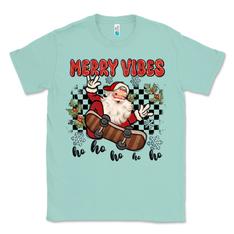 Merry Vibes Ho Ho Ho Classic Tee by MaliasSmallBusiness | Teevron