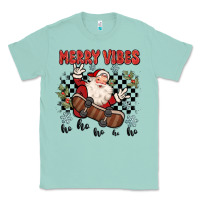 Seafoam merry vibes ho ho ho Classic Tee - MaliasSmallBusiness