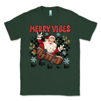 Sports Green merry vibes ho ho ho Classic Tee - MaliasSmallBusiness