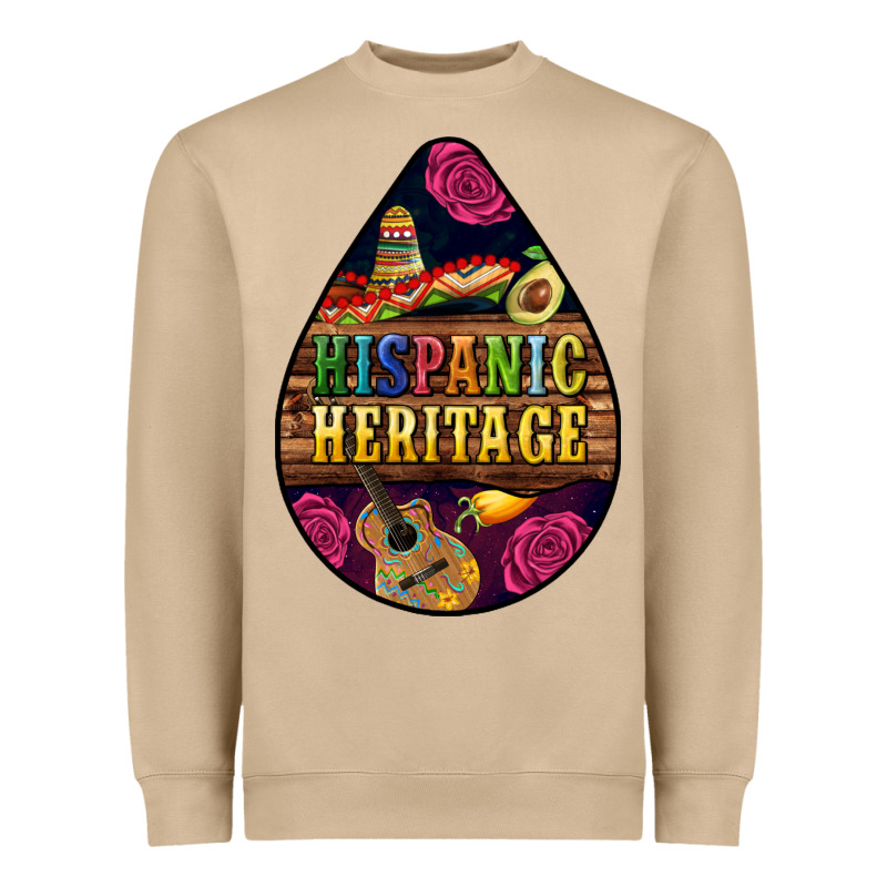 Teardrop Hispanic Heritage Heavyweight Sweatshirt by BundleAndBundleShop | Teevron