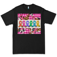 Black western colorfull cancer ribbon Premium Tee - AdoDesignShop