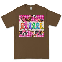 Cacao western colorfull cancer ribbon Premium Tee - AdoDesignShop
