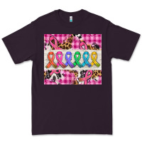 Plum western colorfull cancer ribbon Premium Tee - AdoDesignShop