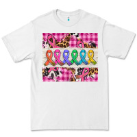 White western colorfull cancer ribbon Premium Tee - AdoDesignShop