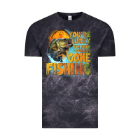 Cloud Black youre lucky im here i could have gone fishing Vintage Tee - NancyCooperArtShop