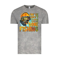 Cloud Rock youre lucky im here i could have gone fishing Vintage Tee - NancyCooperArtShop