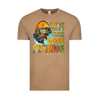 Vintage Coffee youre lucky im here i could have gone fishing Vintage Tee - NancyCooperArtShop