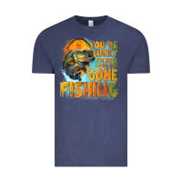 Vintage Denim youre lucky im here i could have gone fishing Vintage Tee - NancyCooperArtShop