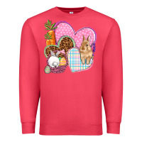 Cardinal Easter hearts Easter Day Premium Sweatshirt - HowdyJamesFarm