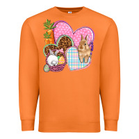 Carrot Easter hearts Easter Day Premium Sweatshirt - HowdyJamesFarm