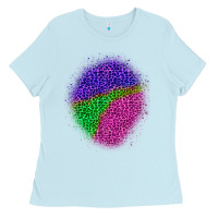 Baby Blue halloween leopard patch 1 Ladies Tee - BundleAndBundleShop
