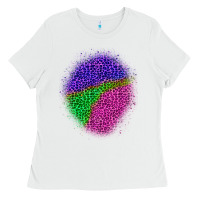White halloween leopard patch 1 Ladies Tee - BundleAndBundleShop