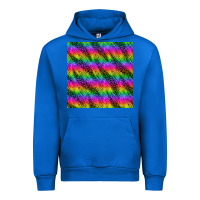 Cobalt neon rainbow leopard zebra seamless pattern Urban Hoodie - BundleAndBundleShop
