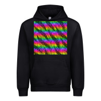Foreset Green neon rainbow leopard zebra seamless pattern Urban Hoodie - BundleAndBundleShop