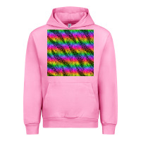 Fuchsia Pink neon rainbow leopard zebra seamless pattern Urban Hoodie - BundleAndBundleShop