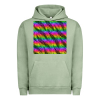 Pigment Oil Green neon rainbow leopard zebra seamless pattern Urban Hoodie - BundleAndBundleShop