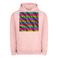 Pigment Salmon neon rainbow leopard zebra seamless pattern Urban Hoodie - BundleAndBundleShop