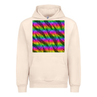 Sandshell neon rainbow leopard zebra seamless pattern Urban Hoodie - BundleAndBundleShop