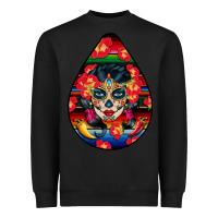 Black Hispanic Heritage Heavyweight Sweatshirt - BundleAndBundleShop