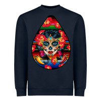 Navy Hispanic Heritage Heavyweight Sweatshirt - BundleAndBundleShop