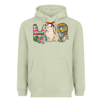 Matcha Hop rabbit Easter Day Heavyweight Hoodie - HowdyJamesFarm