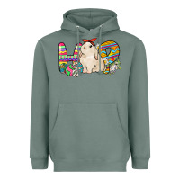 Sage Hop rabbit Easter Day Heavyweight Hoodie - HowdyJamesFarm