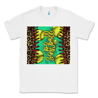 White softball leopard Classic Tee - NancyCooperArtShop