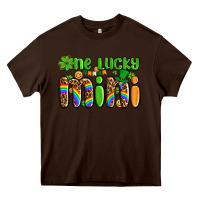 Chocolate Brown st patricks one lucky mini Heavy Core Tee - AdoDesignShop