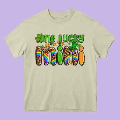 St Patricks One Lucky Mini Heavy Core Tee Designed By Adodesignshop