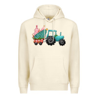 Sandshell christmas tree tractor Premium Hoodie - CowGirlArtShop