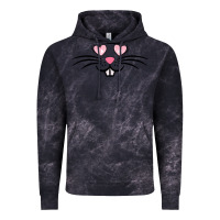 Cloud Black bunny face easter Vintage Hoodie - MaliasSmallBusiness