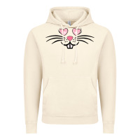 Vintage Artic bunny face easter Vintage Hoodie - MaliasSmallBusiness
