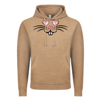 Bunny Face Easter Vintage Hoodie | Teevron