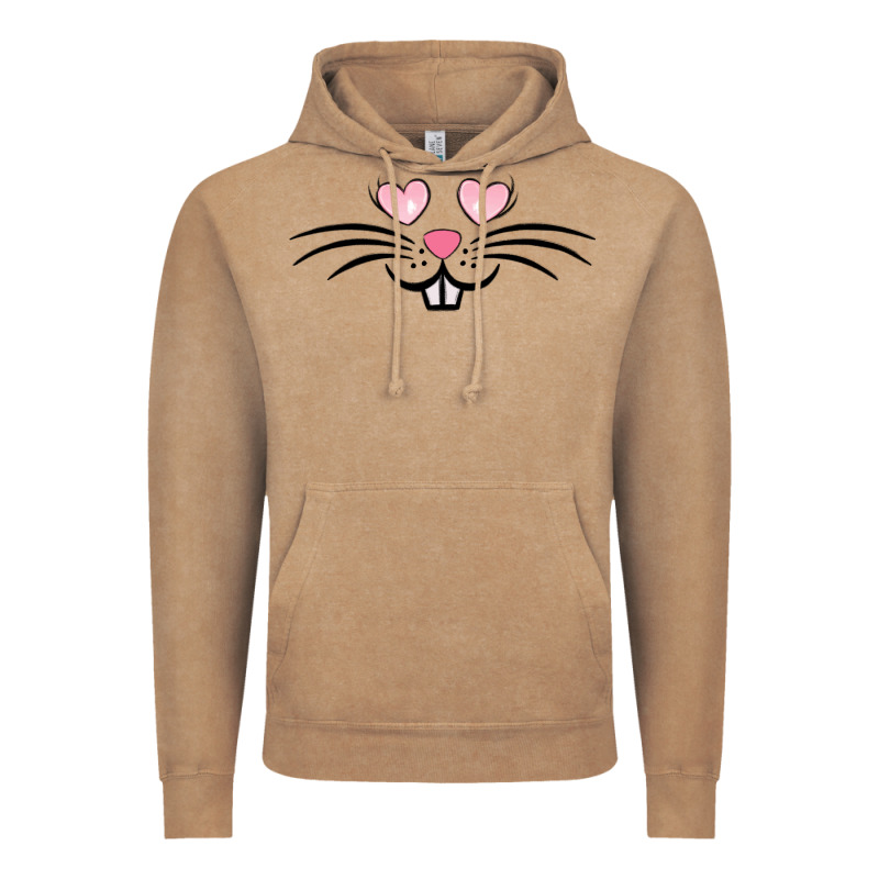 Bunny Face Easter Vintage Hoodie by MaliasSmallBusiness | Teevron