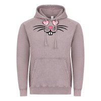 Vintage Zinc bunny face easter Vintage Hoodie - MaliasSmallBusiness