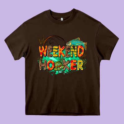 Weekend Hooker Heavy Core Tee Designed By Adodesignshop