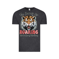 Vintage Black the heavens are roaring tiger Vintage Tee - MaliasSmallBusiness