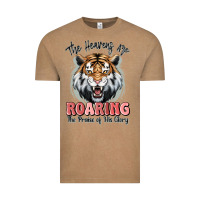 Vintage Coffee the heavens are roaring tiger Vintage Tee - MaliasSmallBusiness