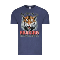 Vintage Denim the heavens are roaring tiger Vintage Tee - MaliasSmallBusiness