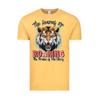 Vintage Mustard the heavens are roaring tiger Vintage Tee - MaliasSmallBusiness