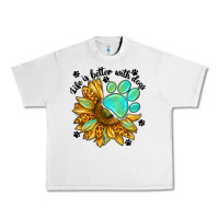 Lunar Rock life is better with dogs Urban Heavy Tee - NancyCooperArtShop