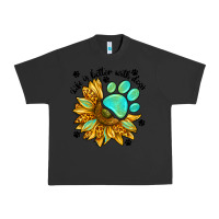 Pigment Black life is better with dogs Urban Heavy Tee - NancyCooperArtShop