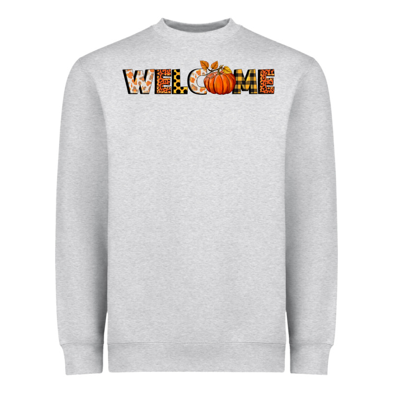 Welcome Pumpkin Heavyweight Sweatshirt by BundleAndBundleShop | Teevron